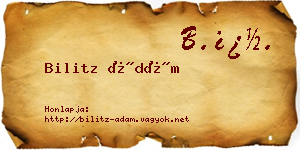 Bilitz Ádám névjegykártya
